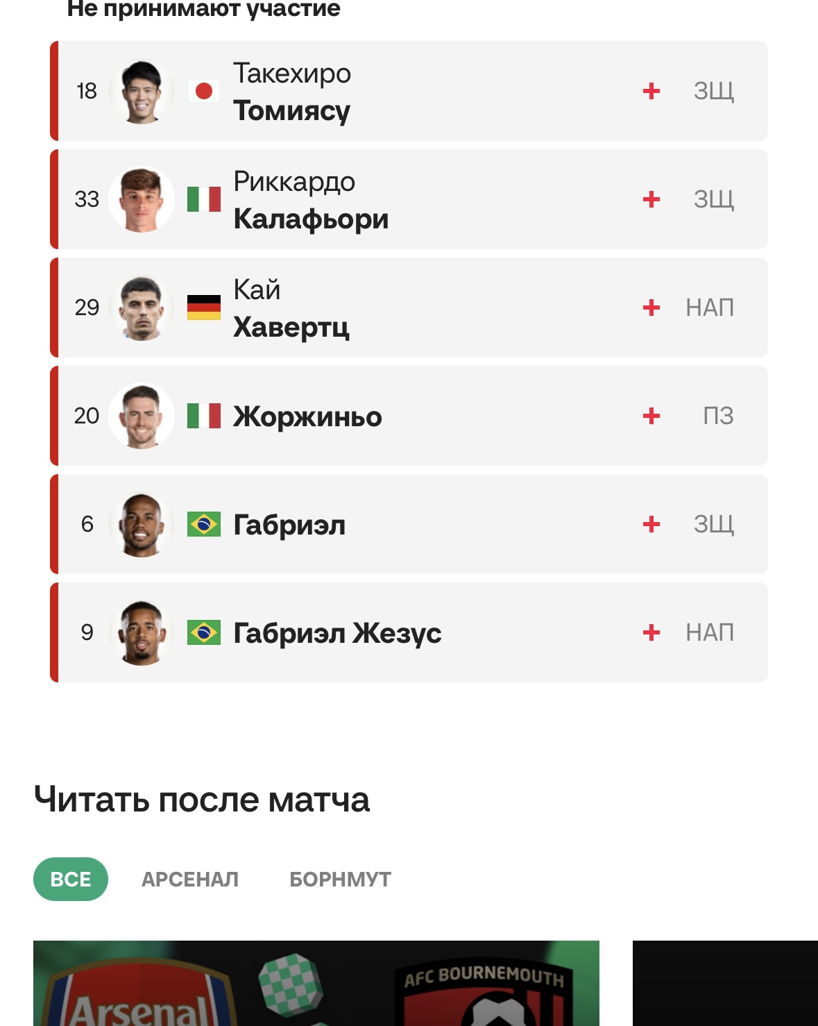 Травмированные игроки которые мешают выиграть трофеи.