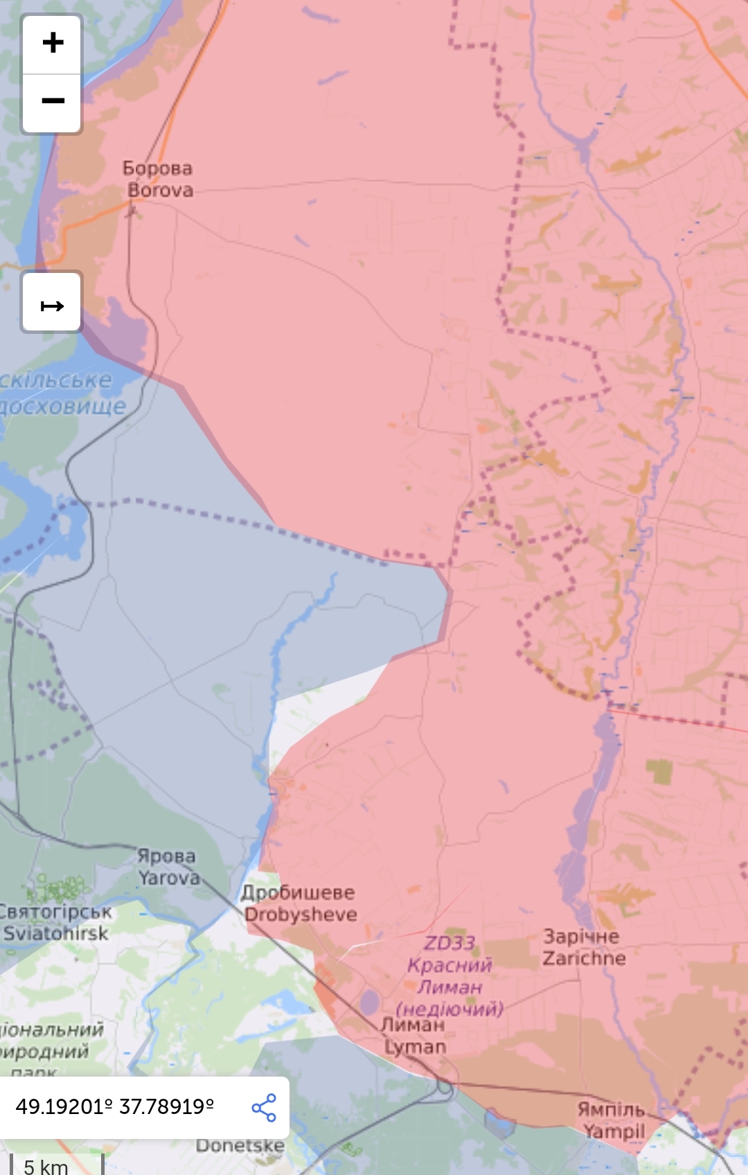 На что похожа карта наступления ВСУ севернее Лимана...